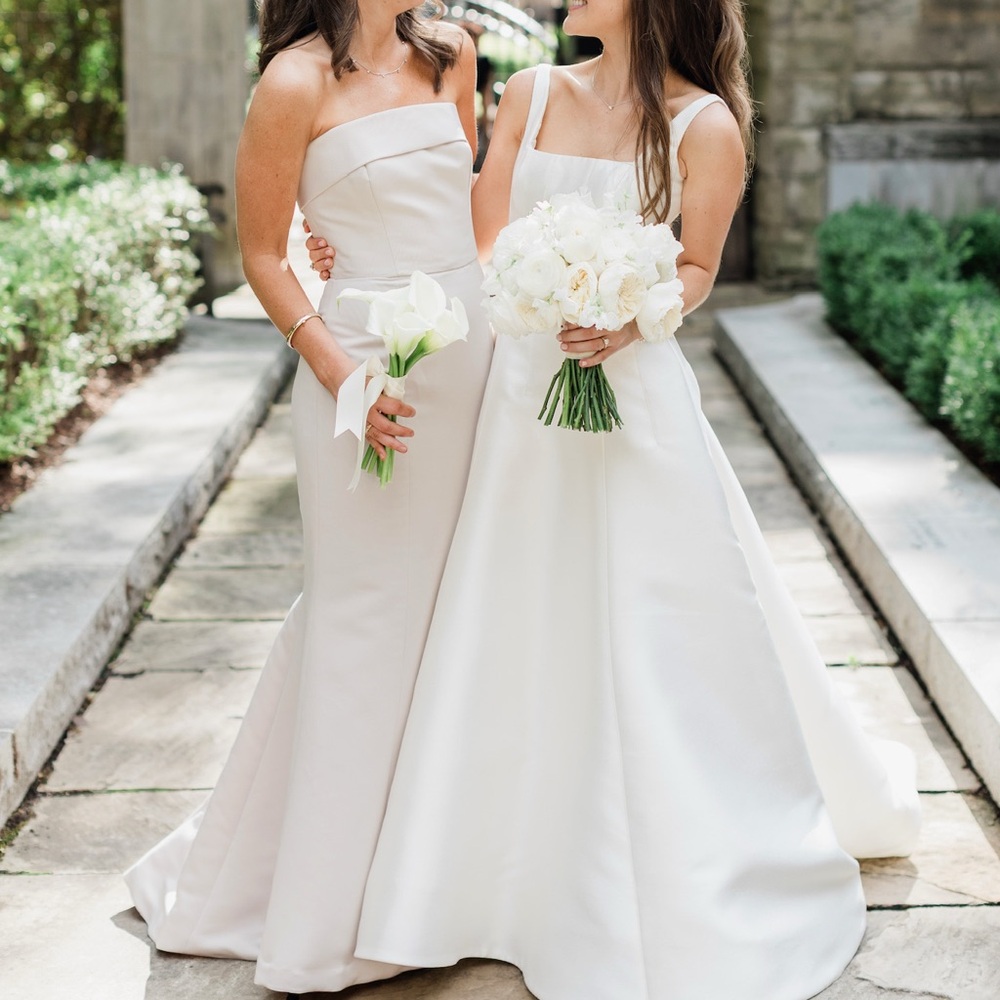 Amsale Jaylin Dress Champagne